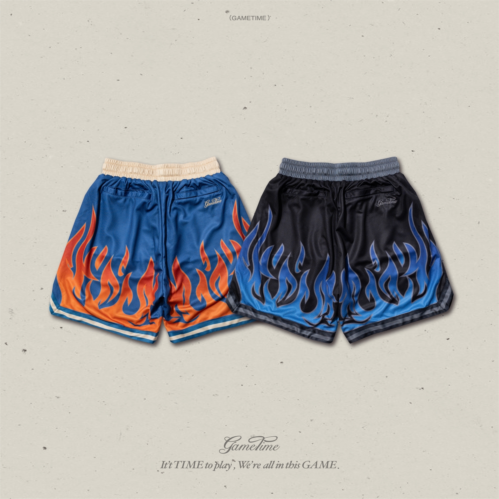 GAMETIME 2024 Fall & Winter Flame Shorts