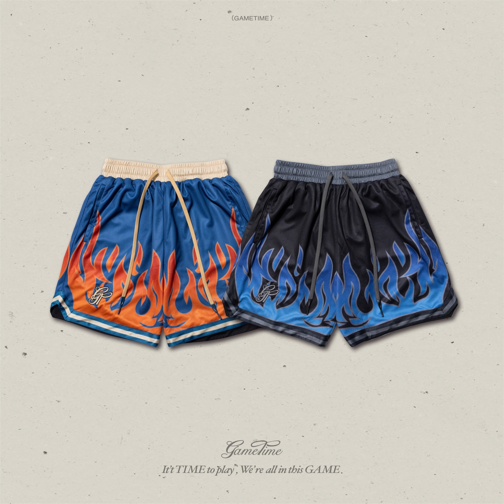 GAMETIME 2024 Fall & Winter Flame Shorts