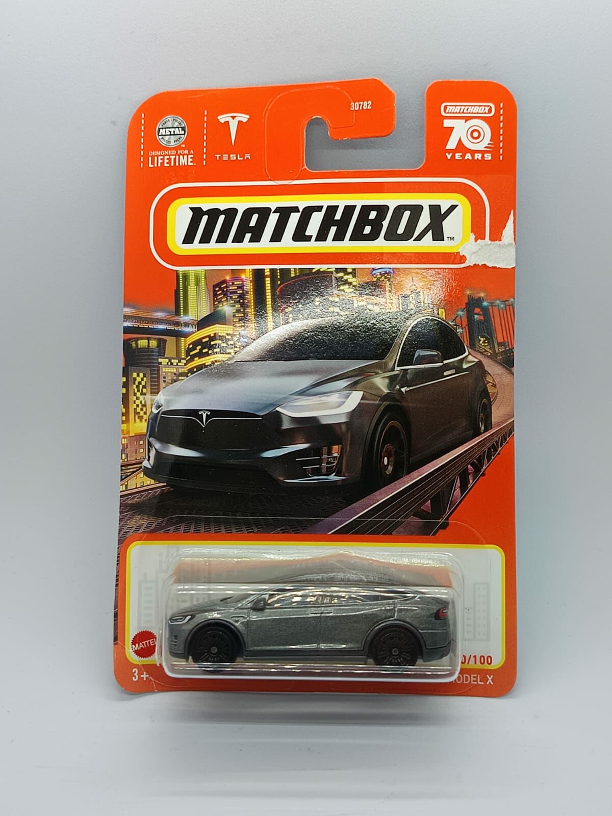MATCHBOX TESLA  MODEL X METALLIC GREY