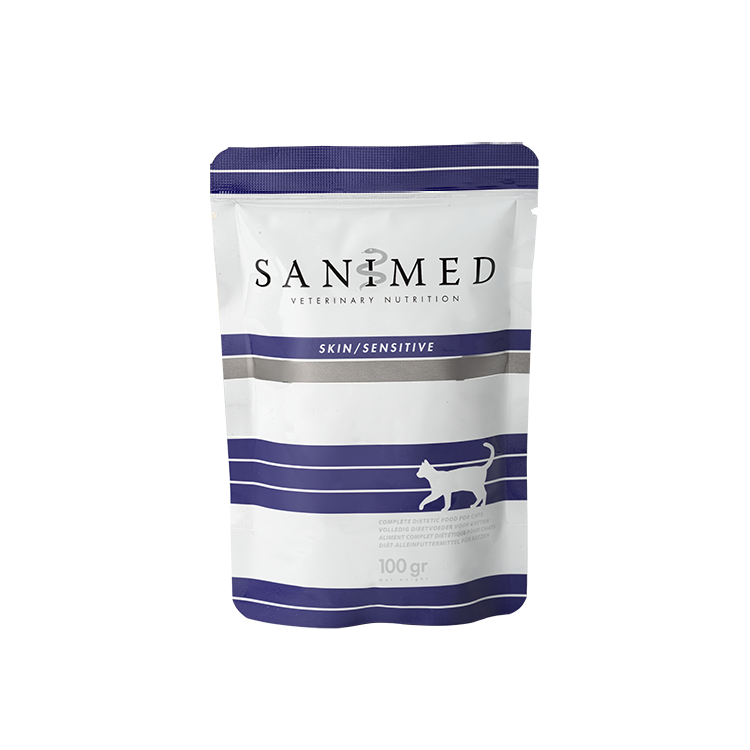 Sanimed - 處方糧 - 治療皮膚過敏/腸胃敏感濕包 Skin/Sensitive 100g