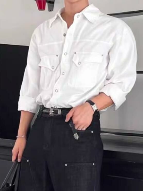 淨色長袖恤衫 S2301