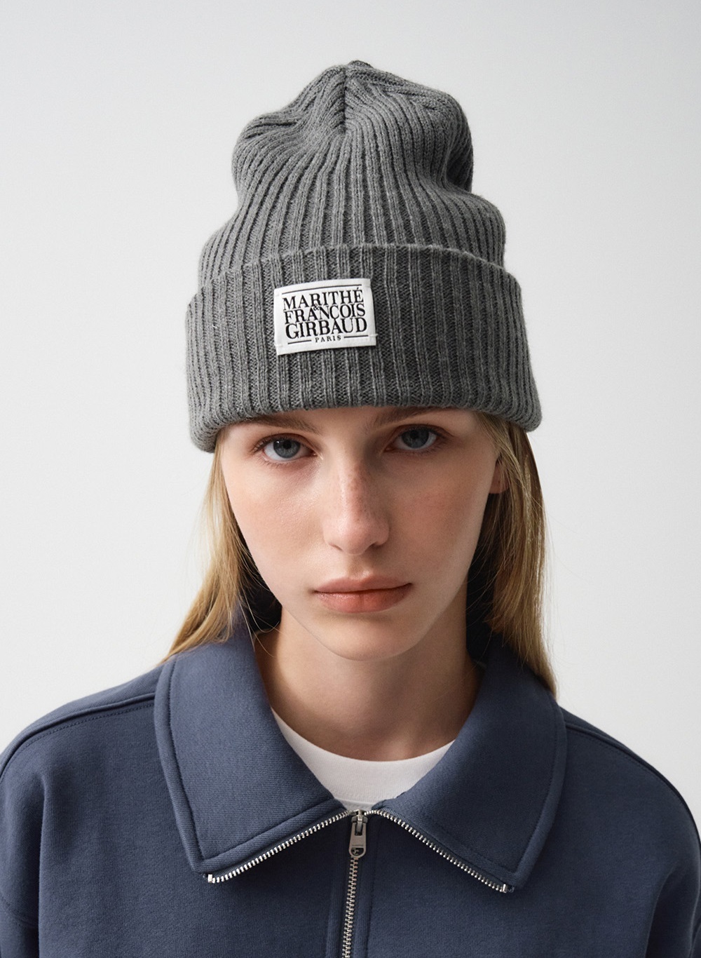 韓國代購> MARITHE FRANCOIS GIRBAUD CLASSIC LOGO BEANIE