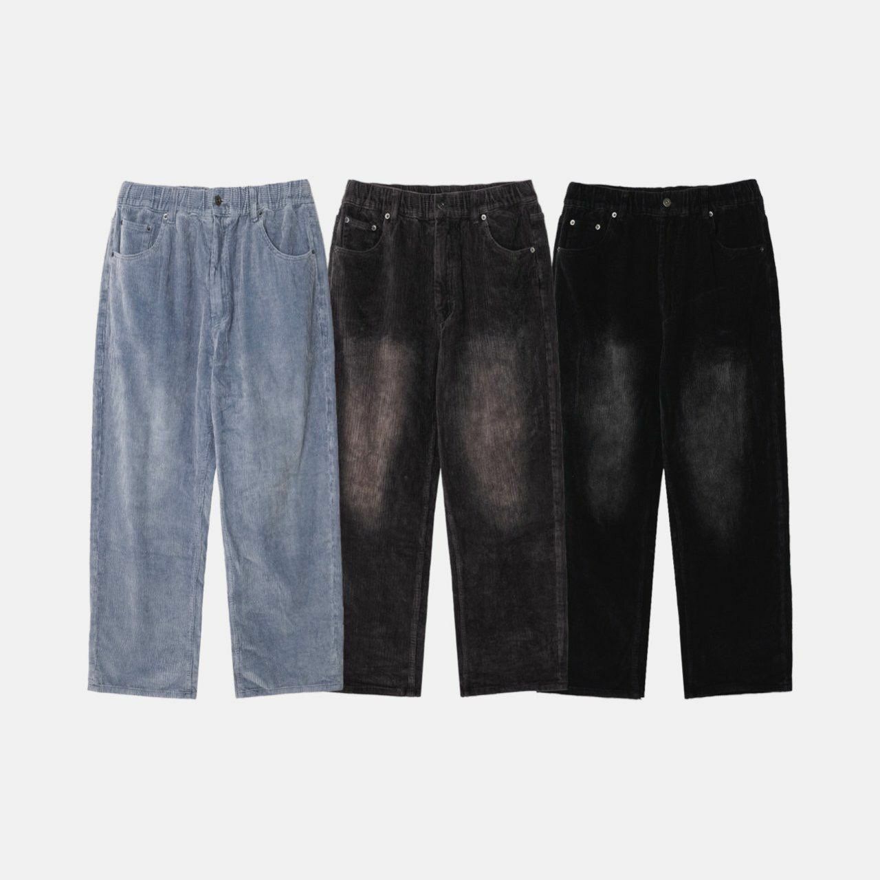 洗水淨色燈心絨鬆身褲 MOSCO-010P