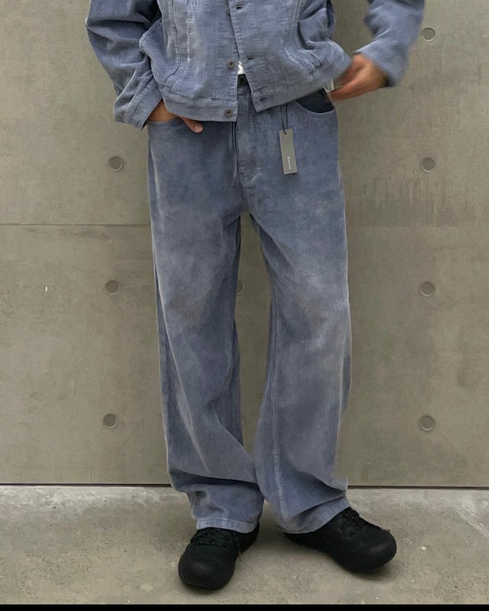 洗水淨色燈心絨鬆身褲 MOSCO-010P