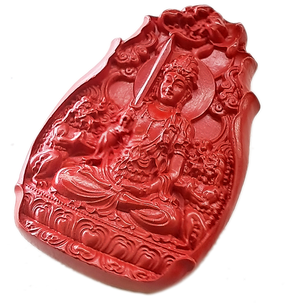 文殊菩薩{高含量紅砂}中國結項鍊【十方】153907