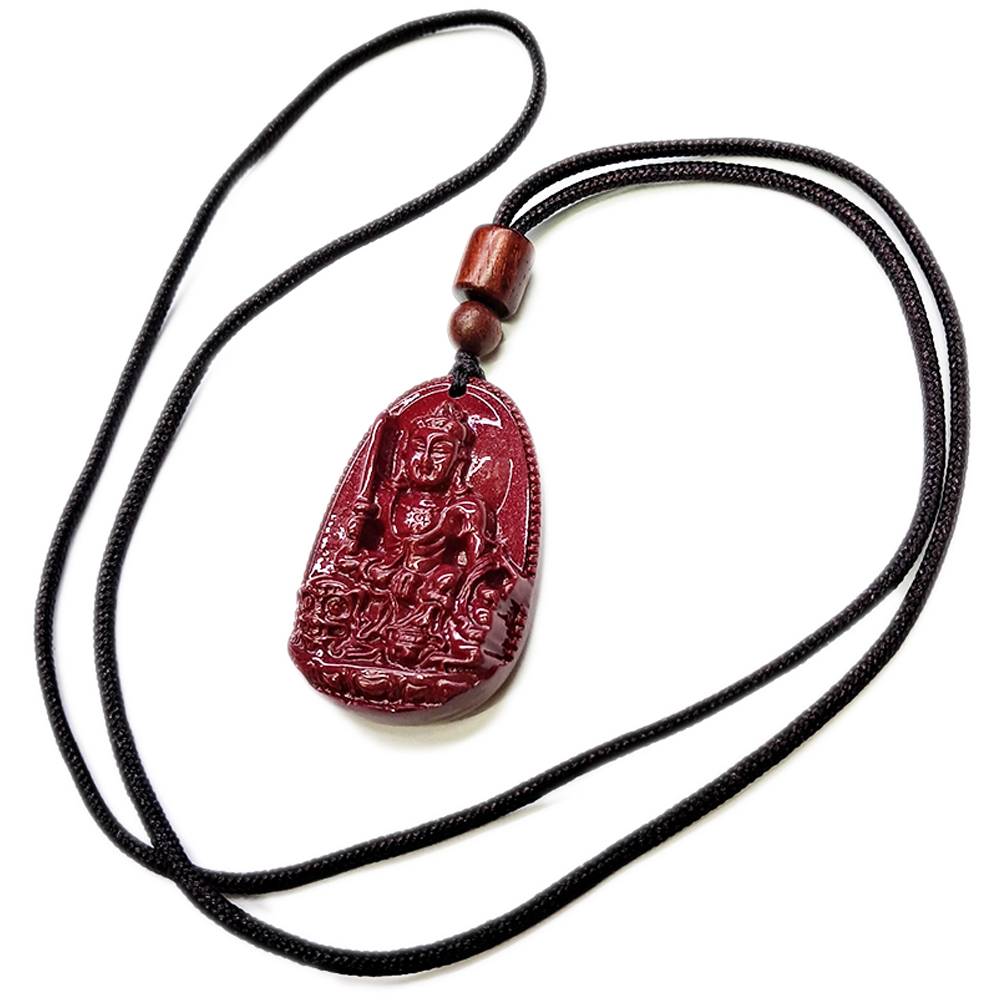 文殊菩薩{高含量紫金砂}中國結項鍊【十方】153911