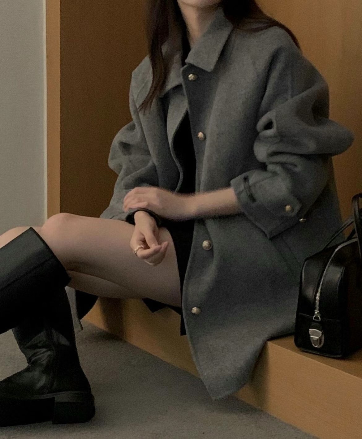 Wool&down hand made chester coat