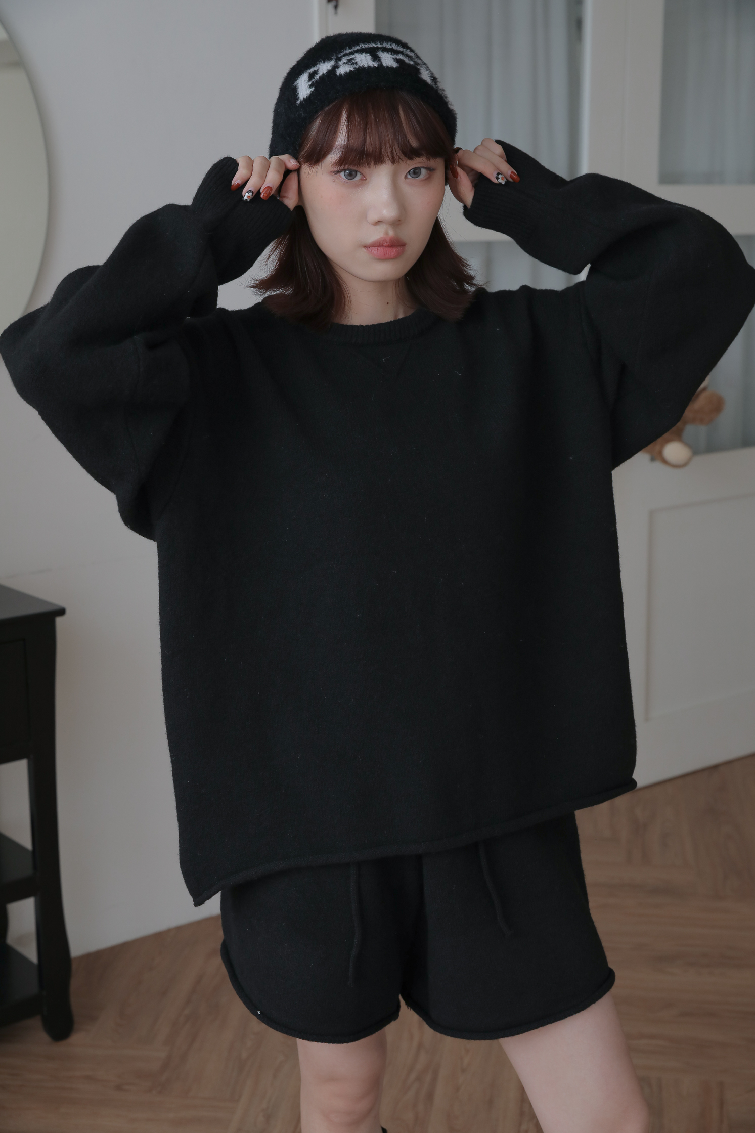 Knit Wool shorts Set #套裝