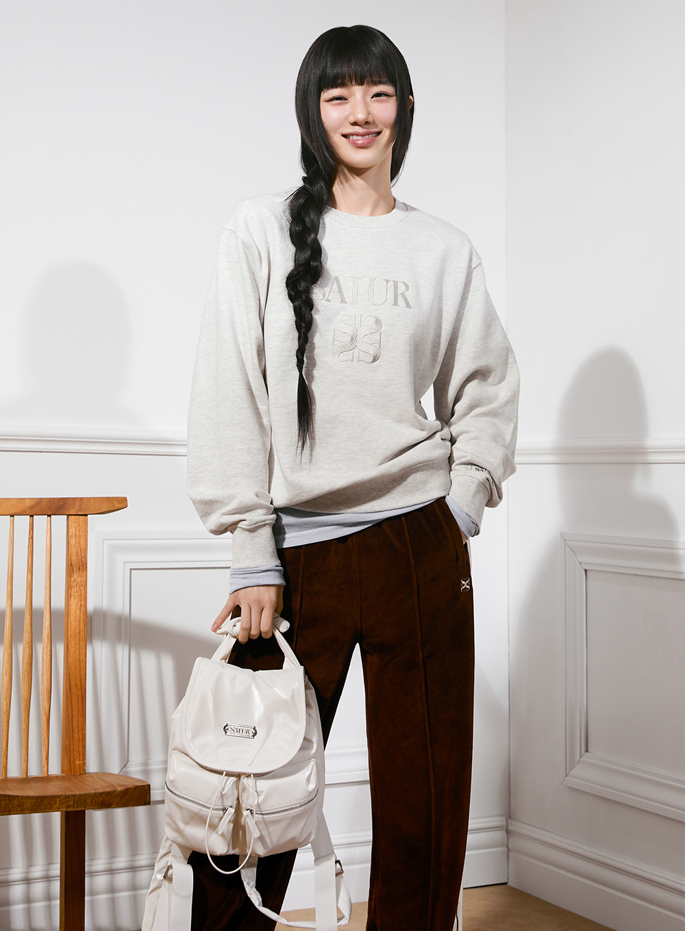 <韓國代購> SATUR DRAWSTRING MINI BACKPACK