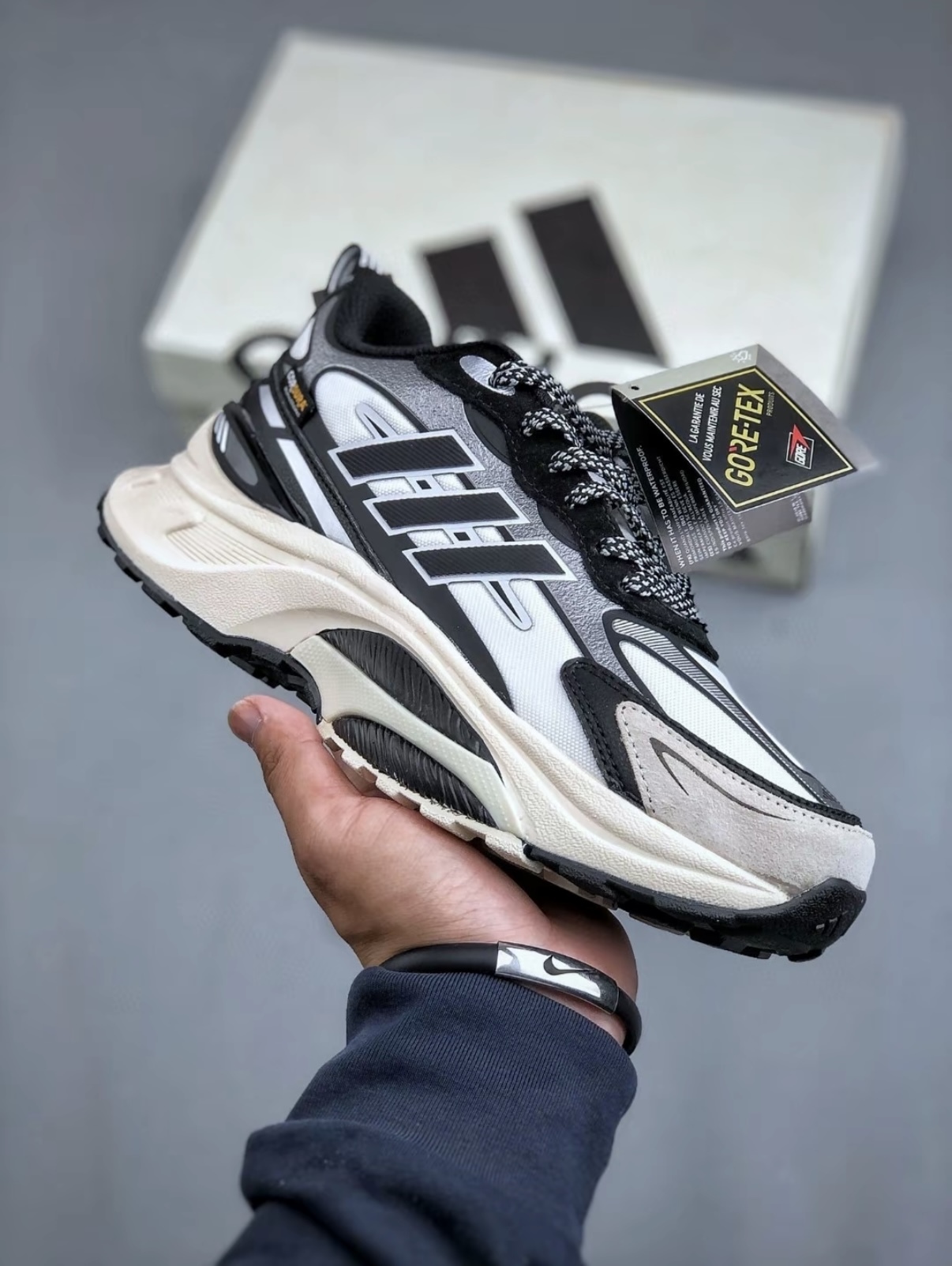 Adidas MTS PRO 白黑色 機能風 防水 抗撕裂 厚底 慢跑鞋 老爹鞋 GORE-TEX IH6342/預購