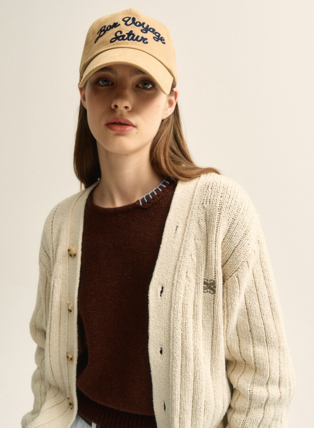 <韓國代購> SATUR  BON VOYAGE 5 PANEL BALL CAP