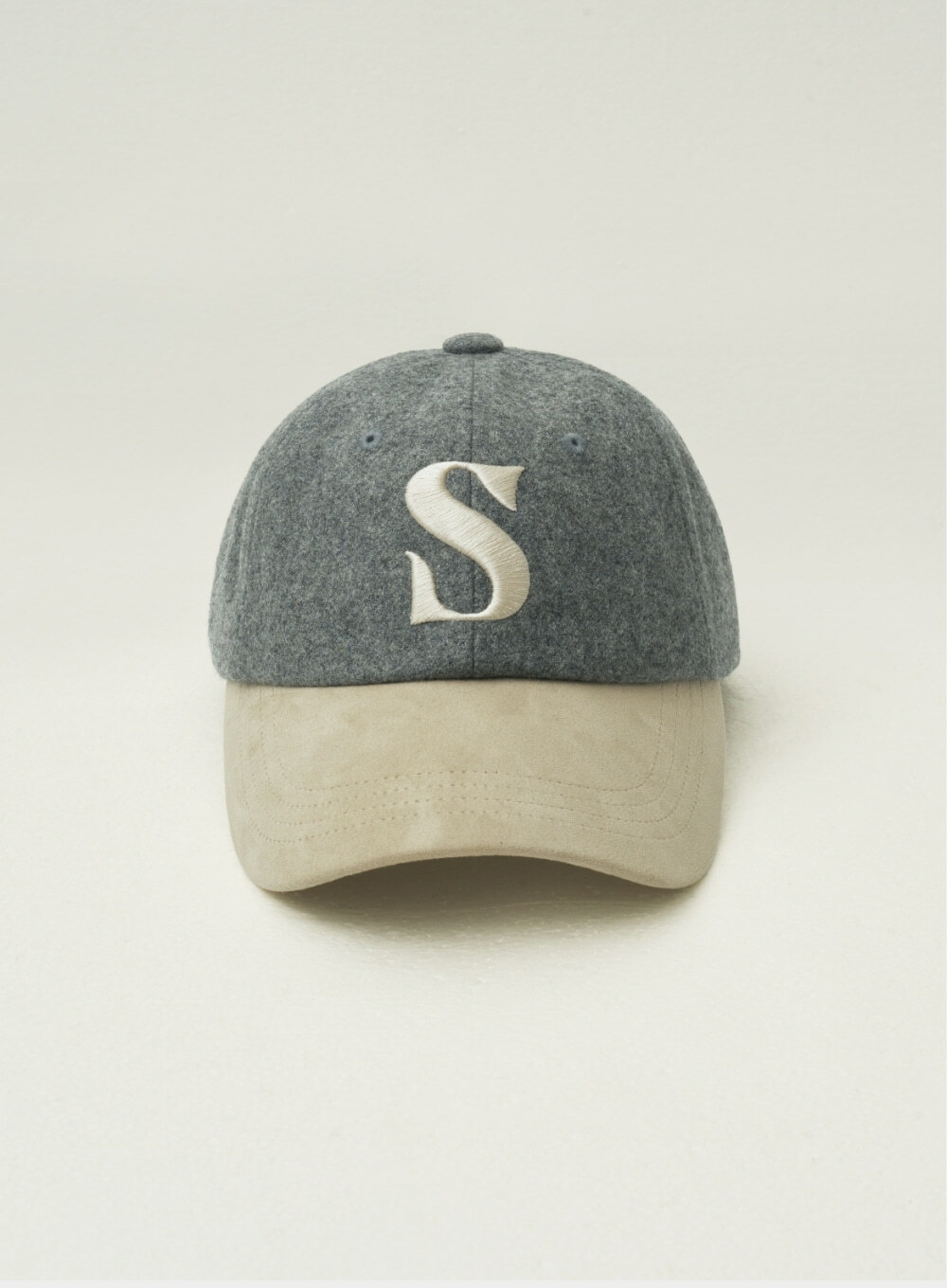 <韓國代購> SATUR WOOL FAUX SUEDE CASUAL BALL CAP
