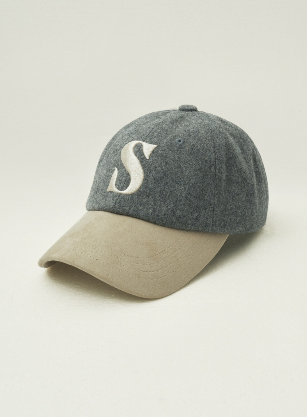 <韓國代購> SATUR WOOL FAUX SUEDE CASUAL BALL CAP