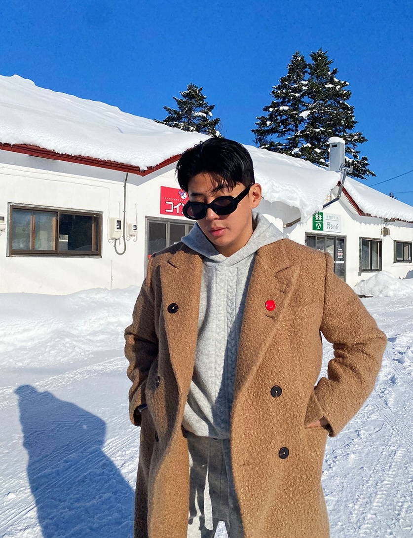 (韓國限時特價)高級80%羊毛羊駝雙排扣大衣