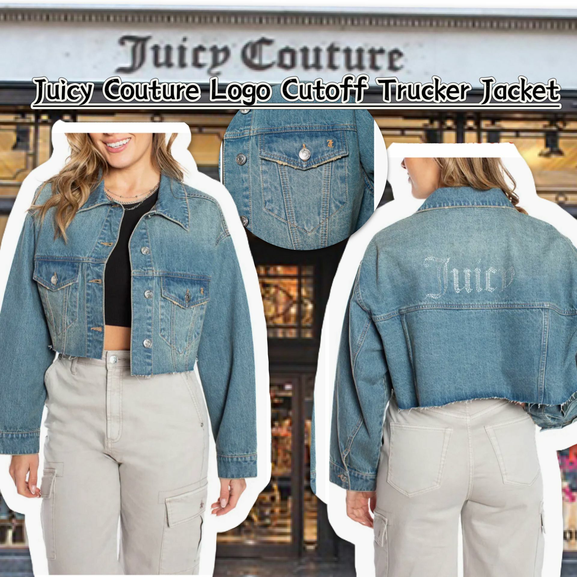 【預購】Juicy Couture Cutoff Trucker G120225 女裝外套