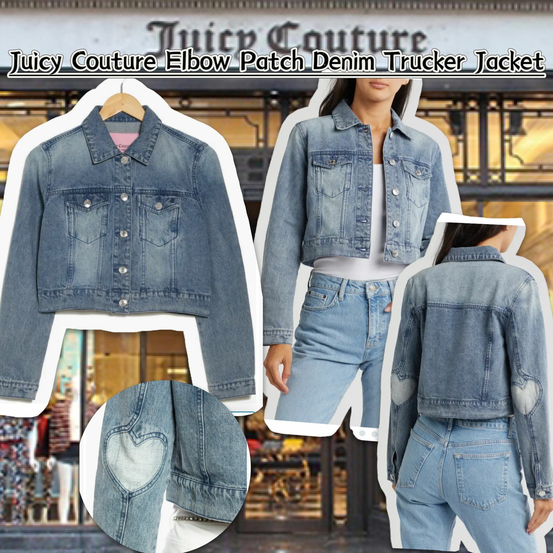 【預購】JUICY COUTURE Elbow Patch G120227 女裝外套