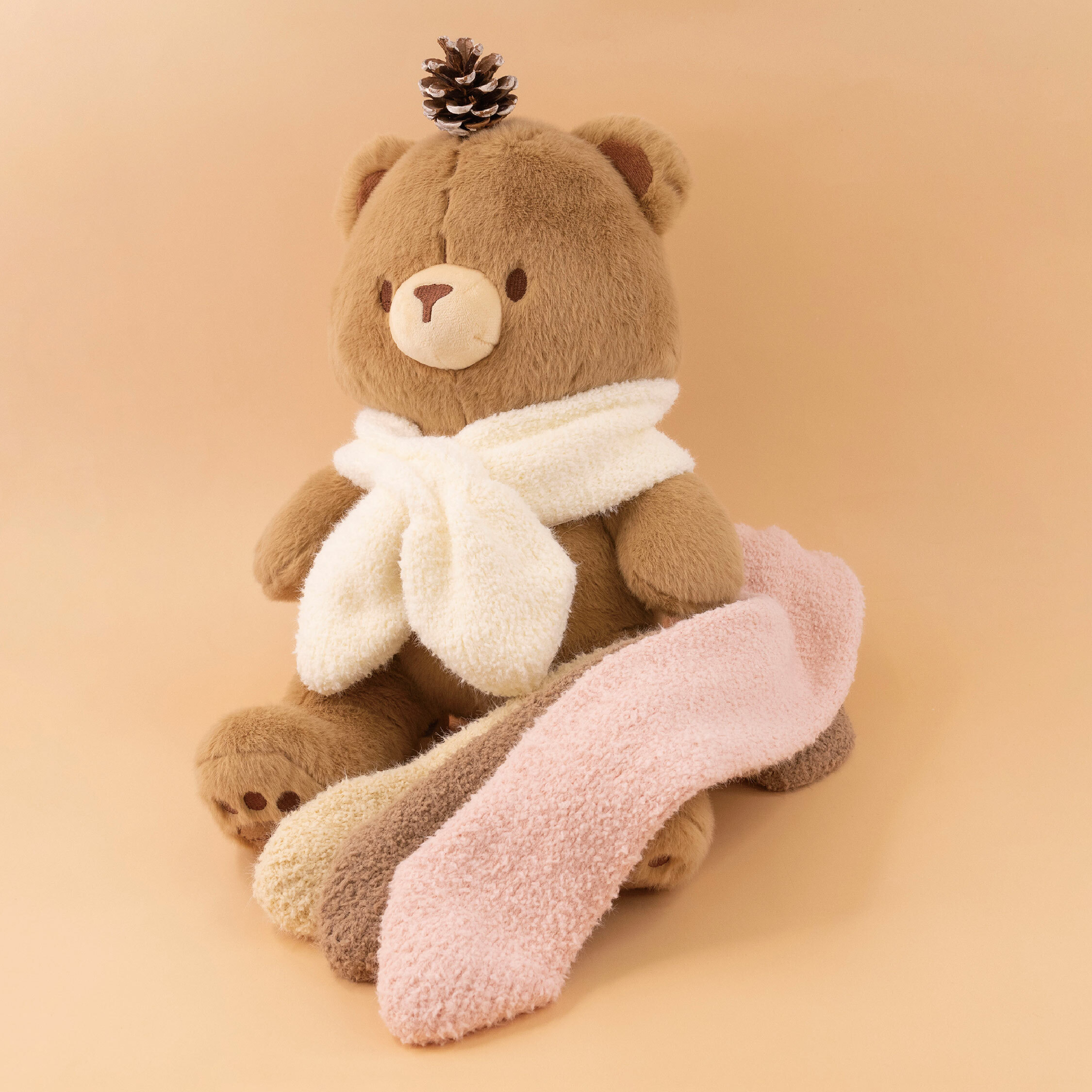 【JA3017】針織柔軟雙層圍巾＊四色