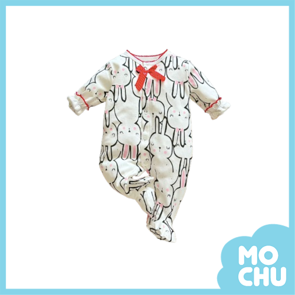 滿滿睡覺兔包腳連身衣