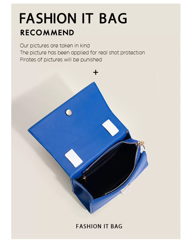 玩具造型手提斜背包包-藍