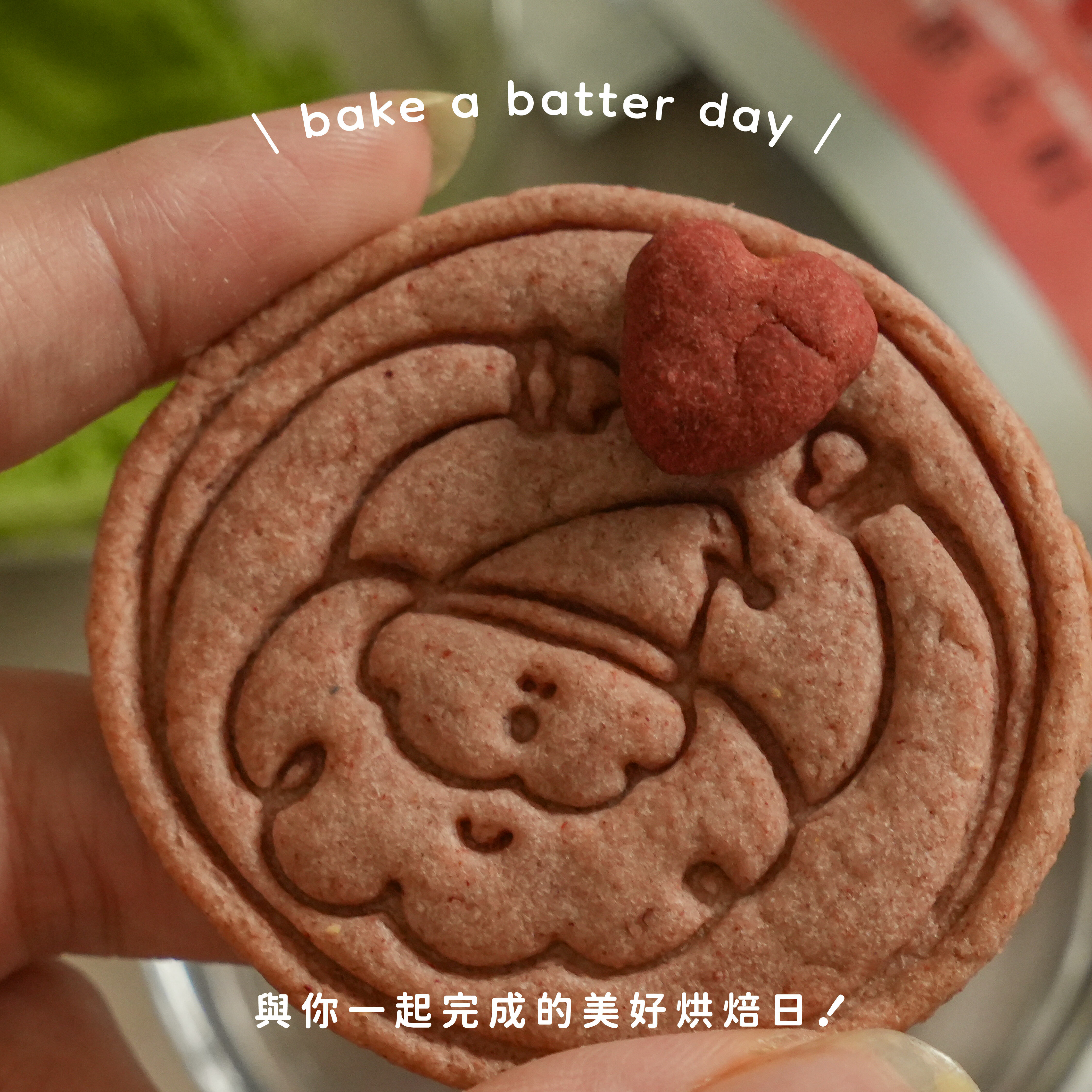 草莓色粉+聖誕餅乾模1