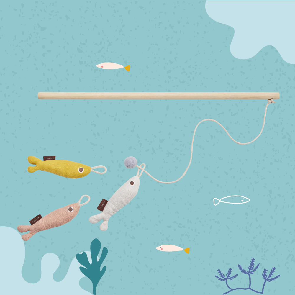 tails&me 尾巴與我｜寵物玩具 追逐玩耍逗貓棒組