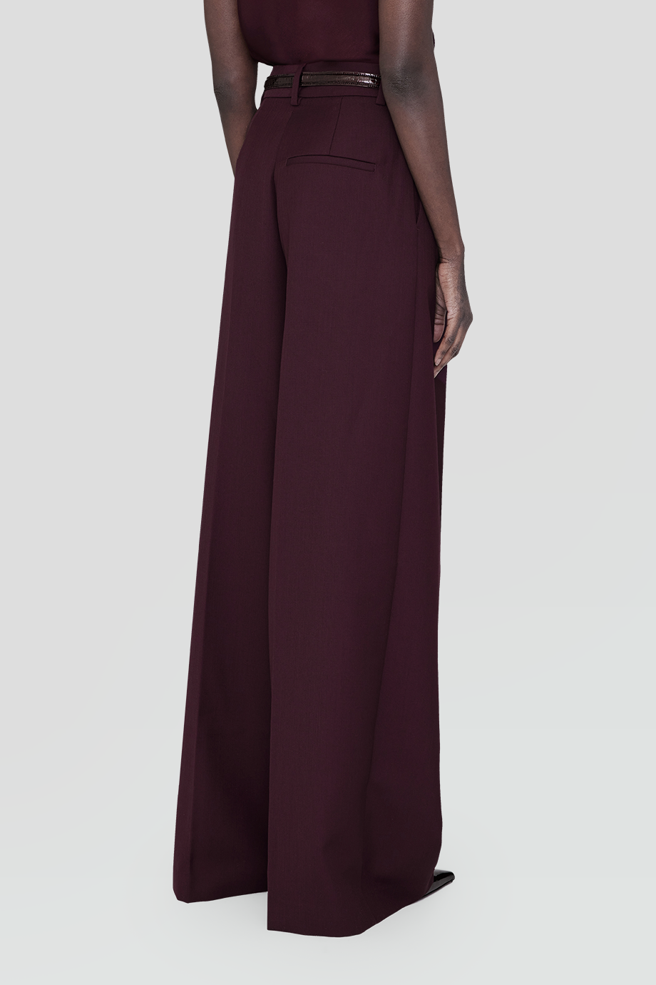 Anine Bing｜LOU 高腰雙褶西裝寬褲