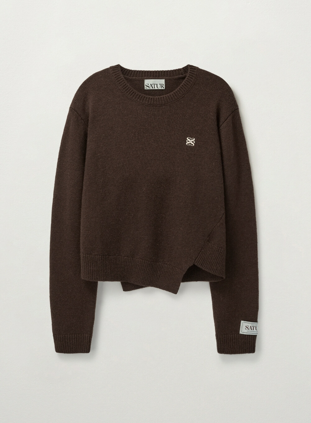 SATUR (W) DUBLIN UNBALANCED CASHMERE BLEND KNIT