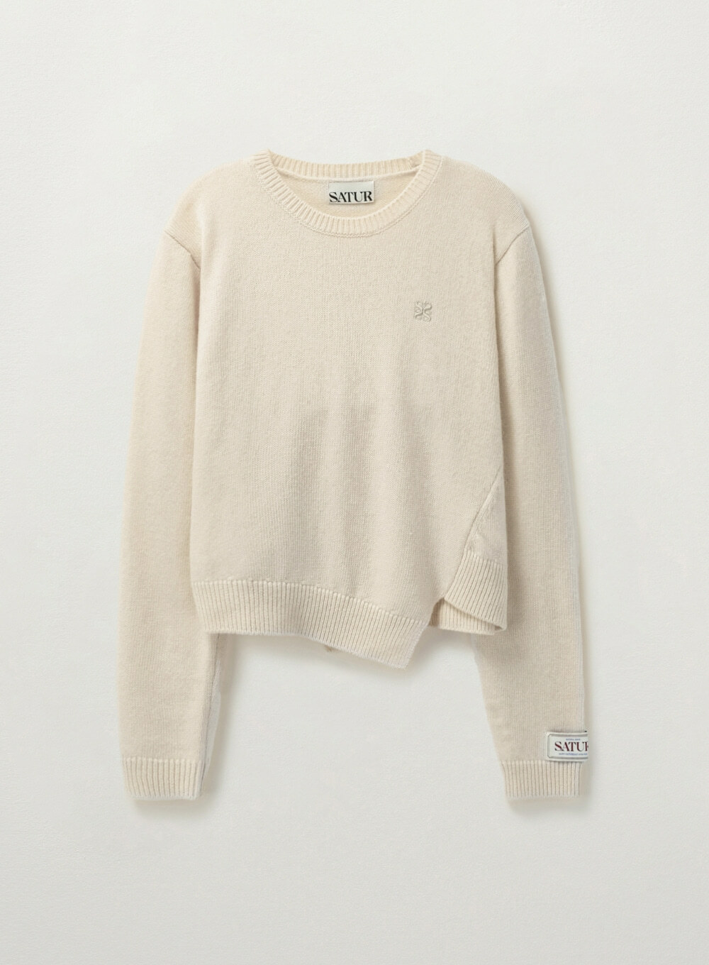 SATUR (W) DUBLIN UNBALANCED CASHMERE BLEND KNIT
