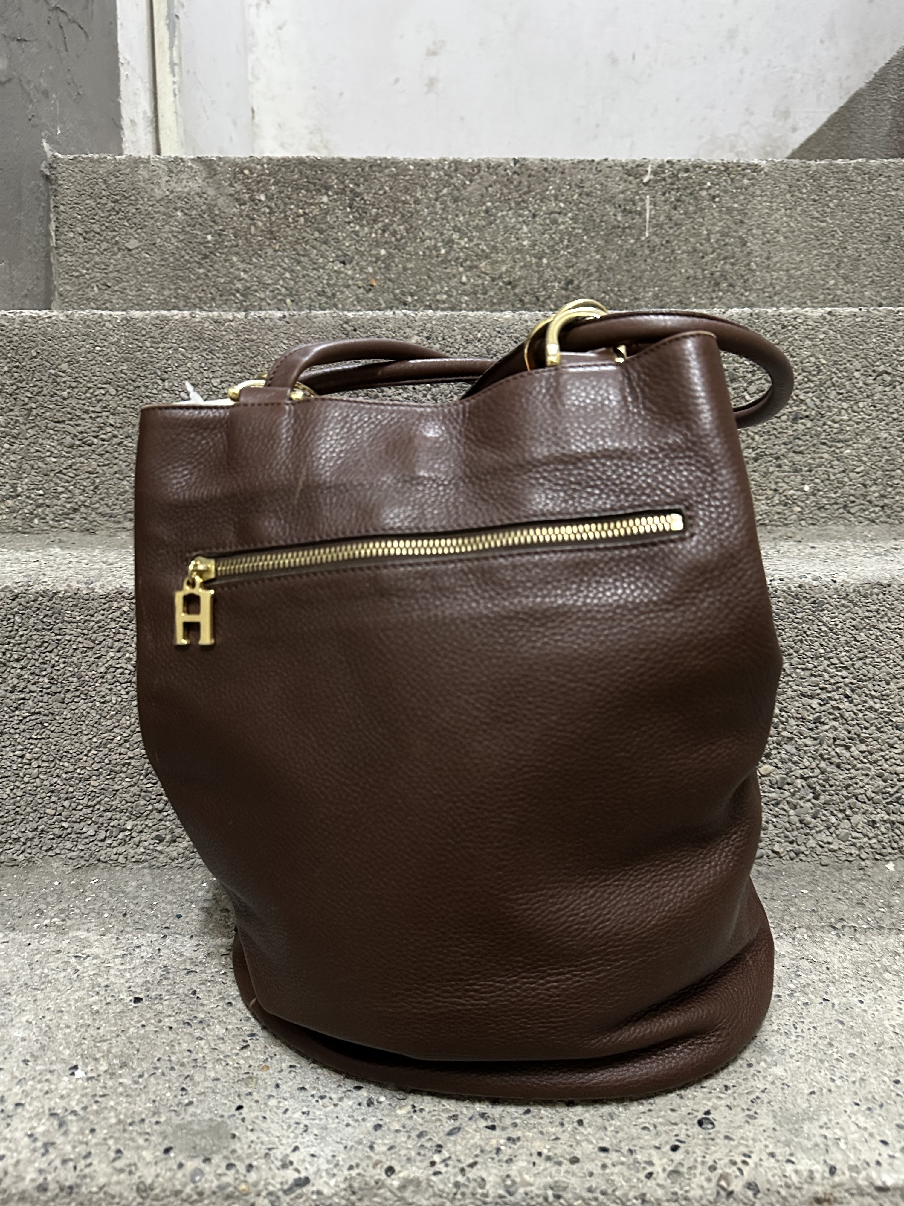 XXI  SECOLO Leather Tote Bag Made in Italy