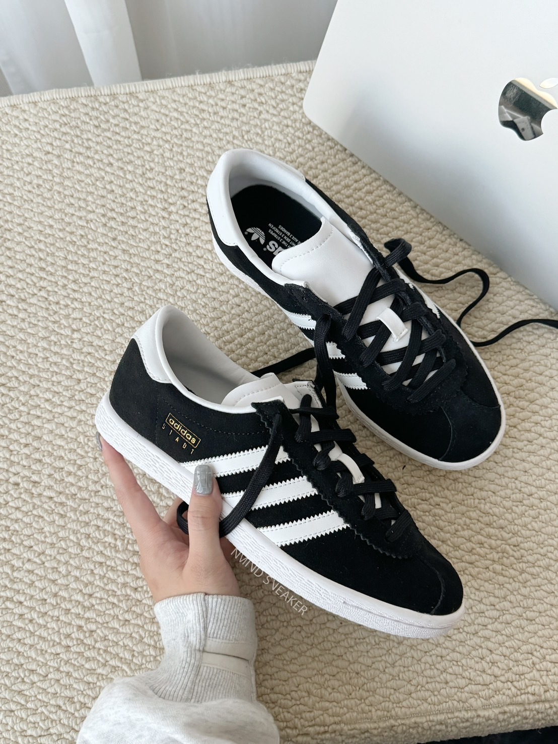 <2025ByeBye👋🏻> Adidas Stadt 復古黑白