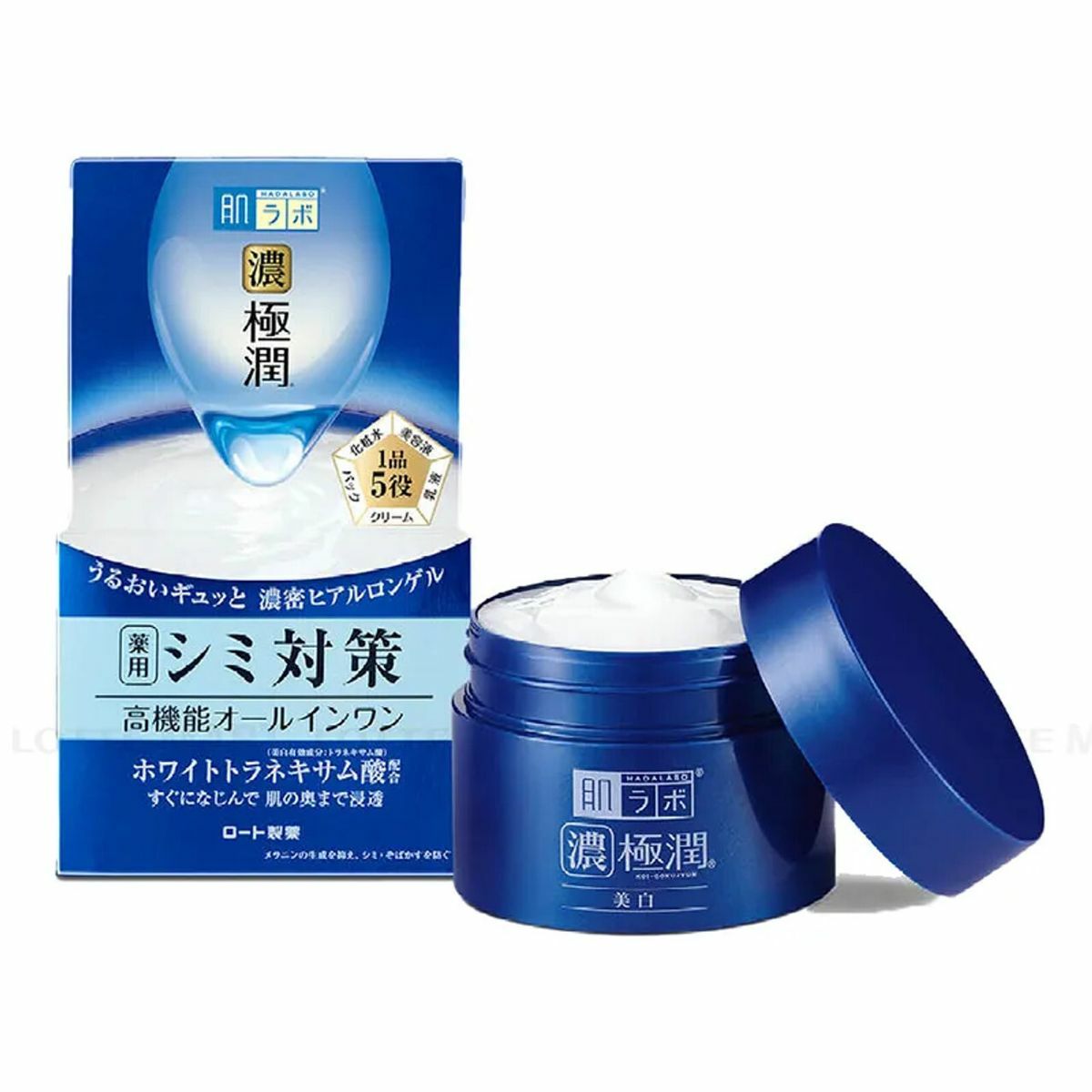 肌研 - ROHTO 樂敦 HADALABO 【濃】肌研極潤五效合一高機能多效美白凝露 100g [平行進口]