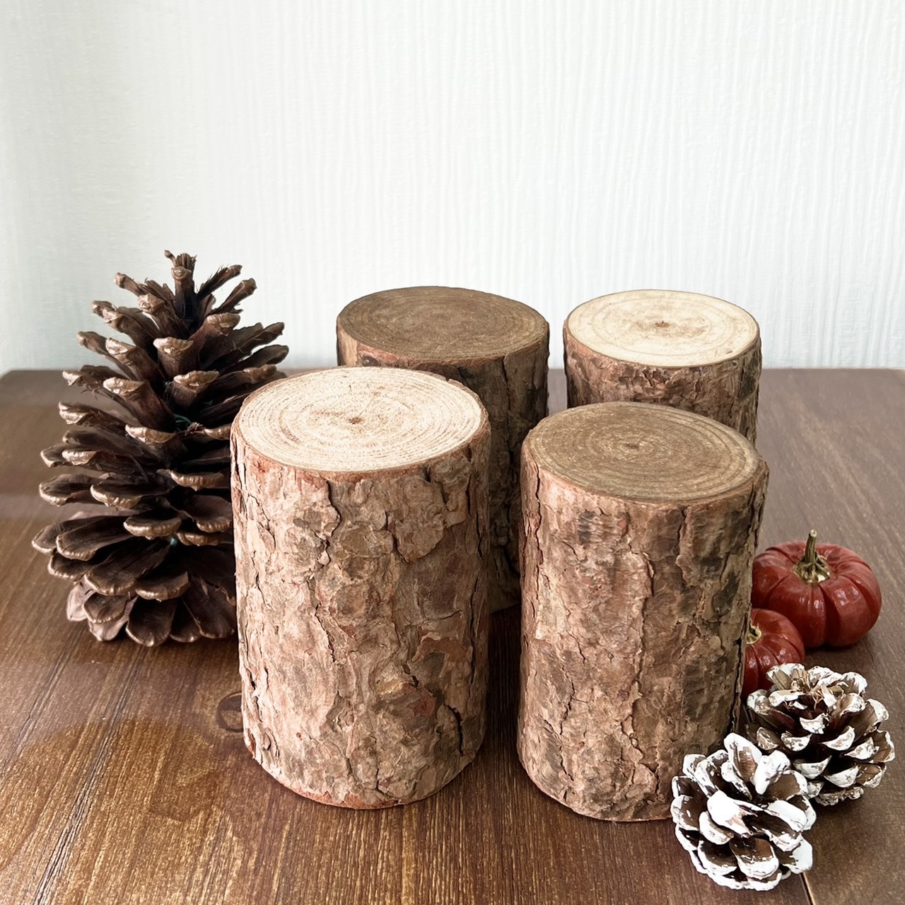 實木帶皮木樁(1入)