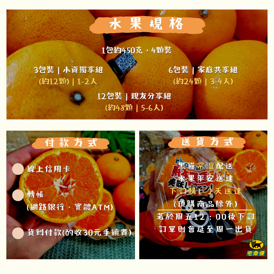 日本熊本蜜柑、茂谷柑、橘子、砂糖橘