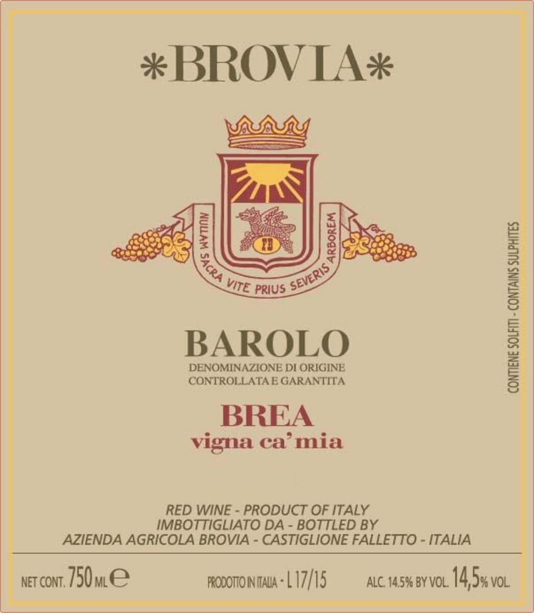 Brovia Barolo Brea vigna Ca Mia 2018 (RP94)