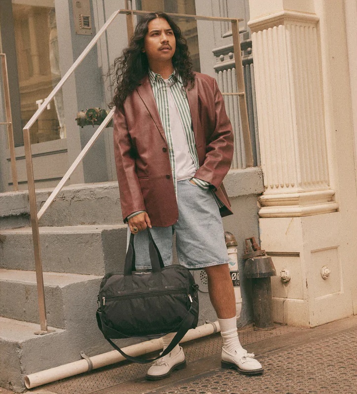 DELUXE 中型旅行袋 (RECYCLED BLACK)