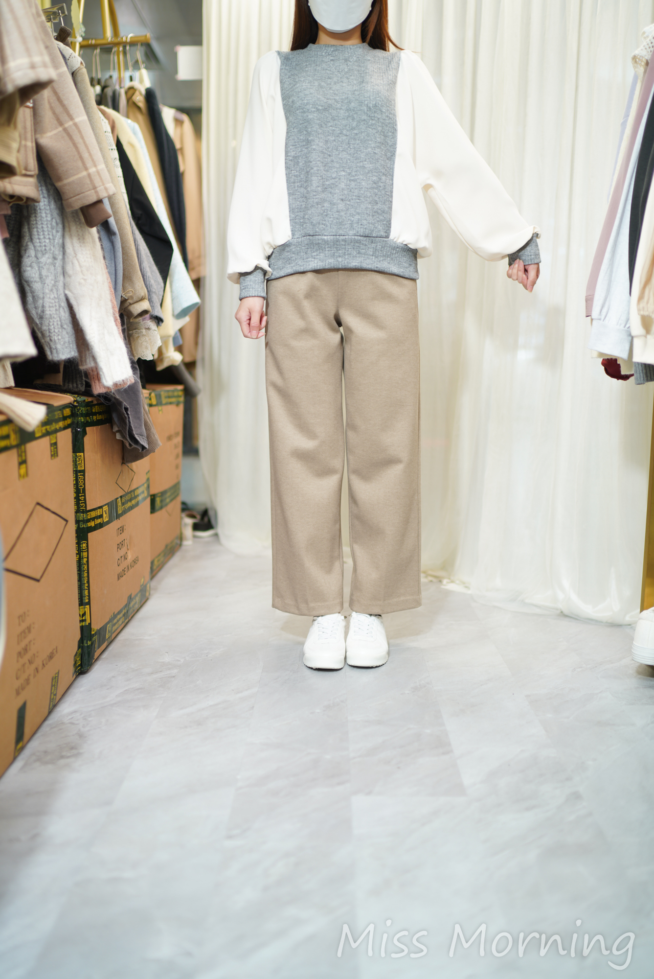 顯瘦高質拼雪袖線衫(14334)&好好著靚料西褲(33859)