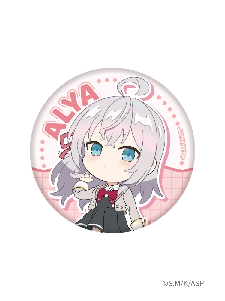 不時輕聲地以俄語遮羞的鄰座艾莉同學 圓形胸章 艾莉