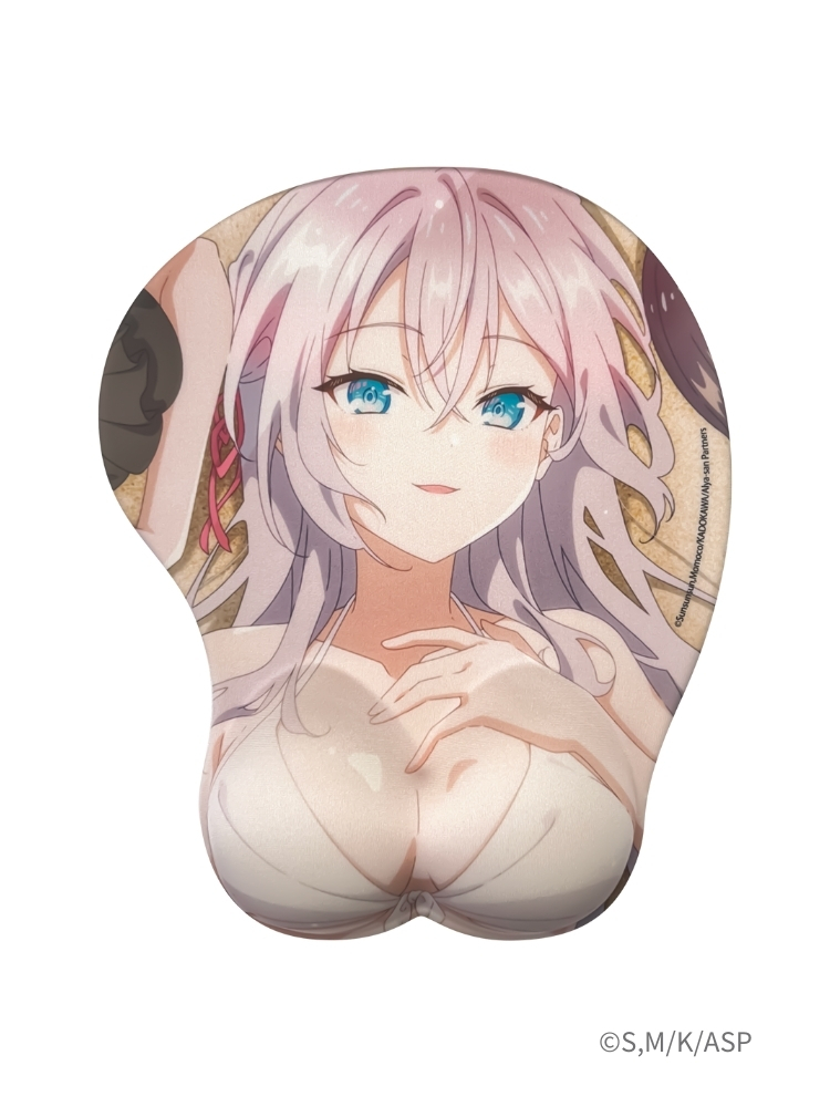 不時輕聲地以俄語遮羞的鄰座艾莉同學 胸部滑鼠墊 艾莉泳裝