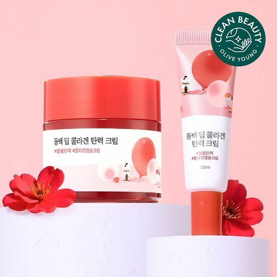 《olive young連線》ROUND LAB Camellia Deep Collagen Firming cream 50+10ml