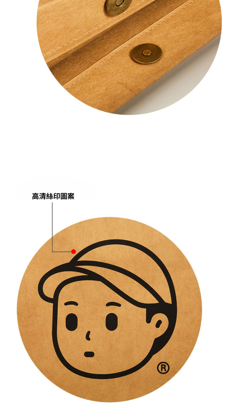 Finerworld 原創可水洗牛皮紙手提包