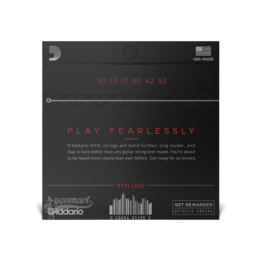 D’Addario NYXL Nickel NYXL1052 鍍鎳鋼弦電吉他套弦 (010-052)