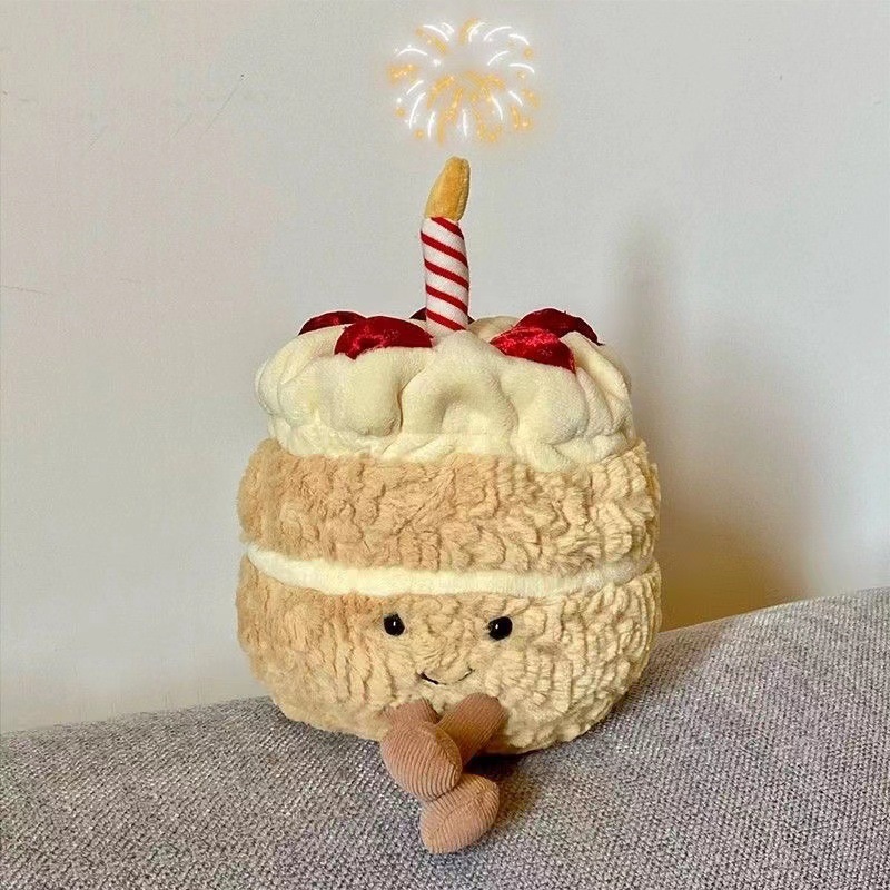 《5362》毛絨絨生日蛋糕玩偶