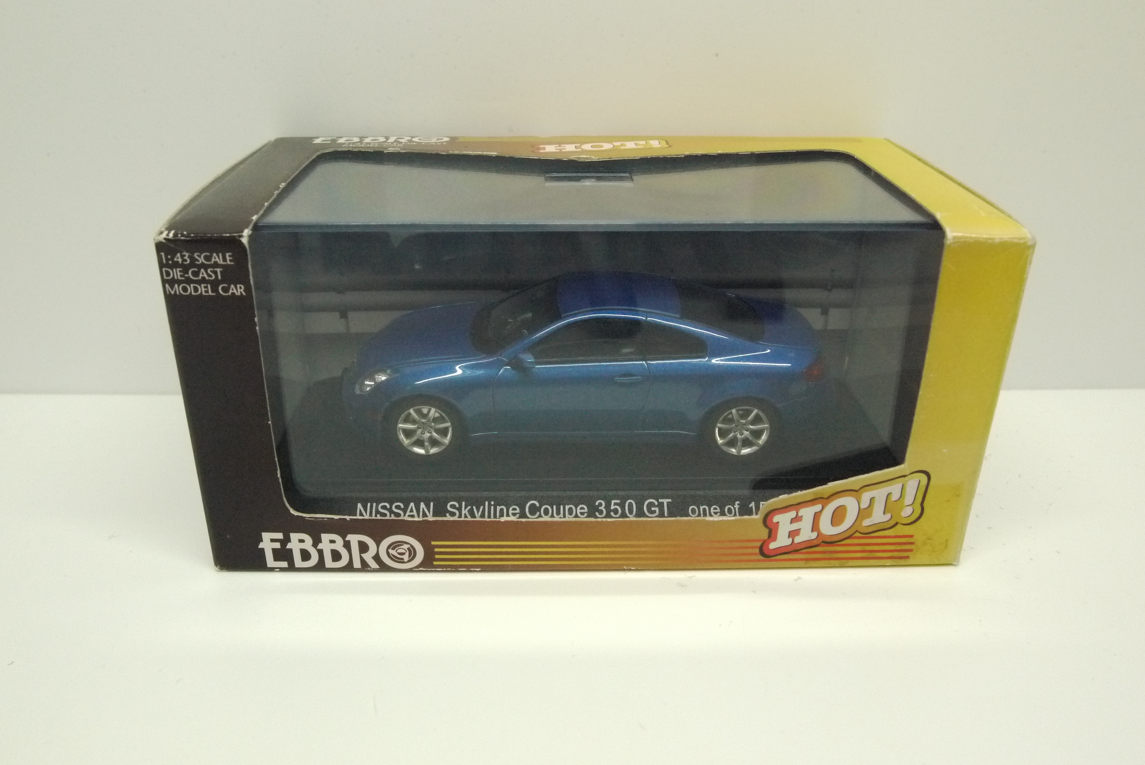 EBBRO 1/43 NISSAN SKYLINE COUPE 350 GT BLUE METALLIC