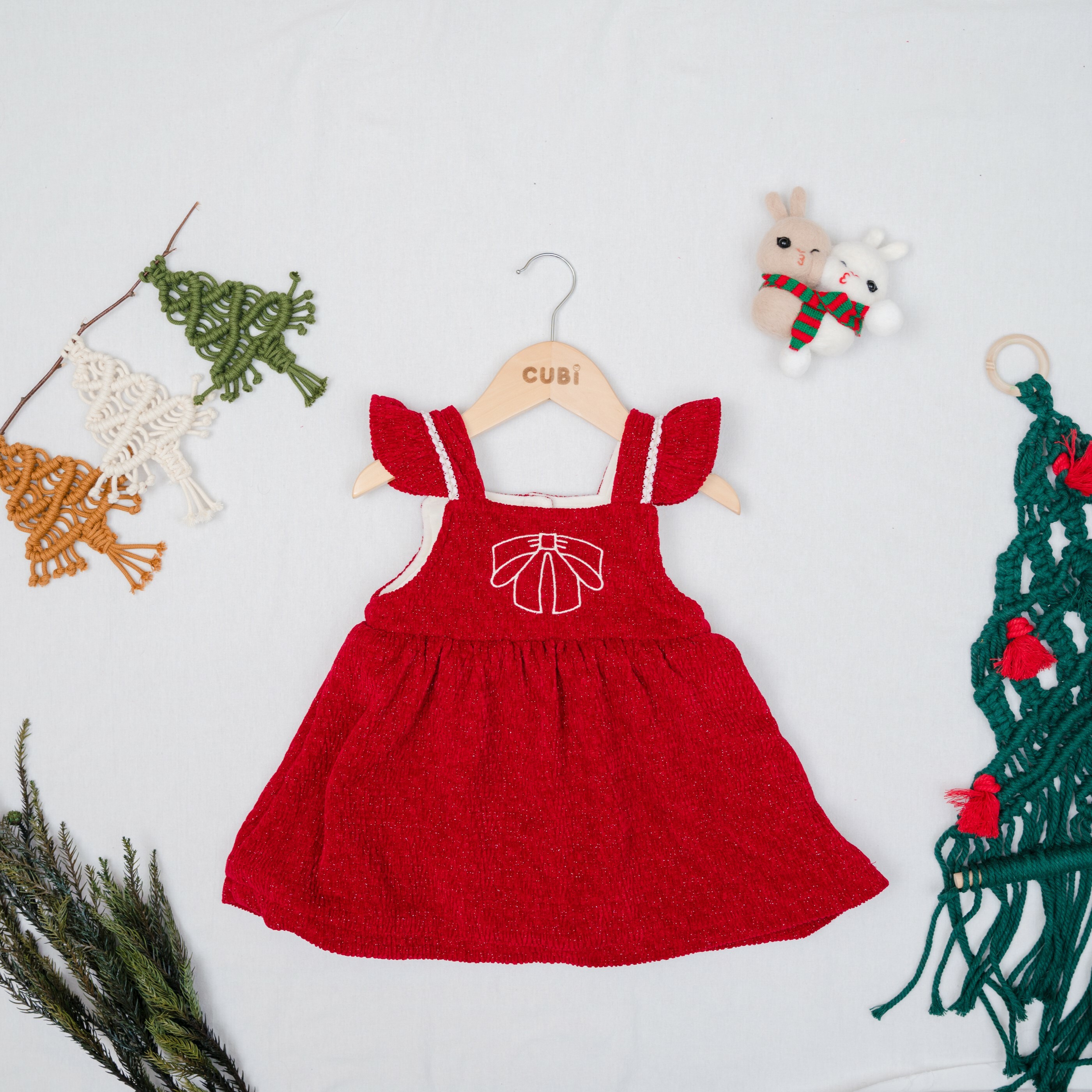 🧧紅蝴蝶結姐妹款洋裝