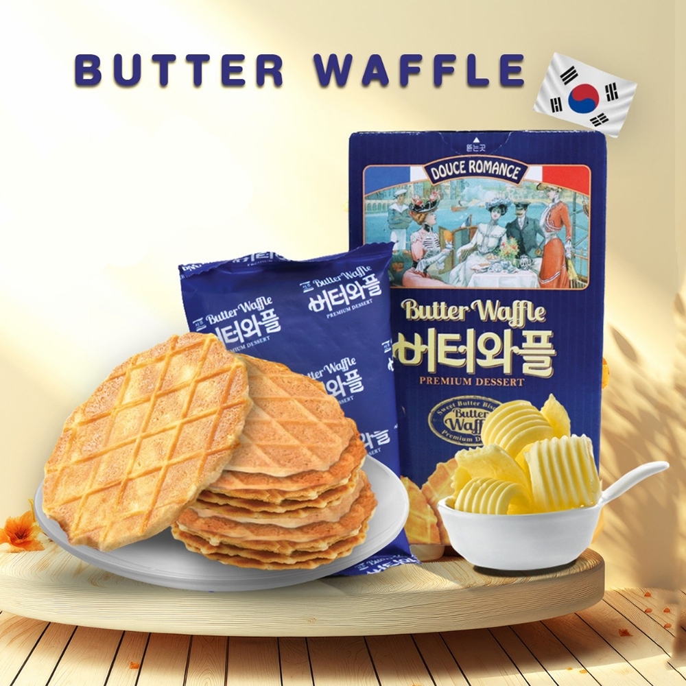 韓國 SEOJU 奶油風味 華夫餅 146g 家庭號 2片X10包入