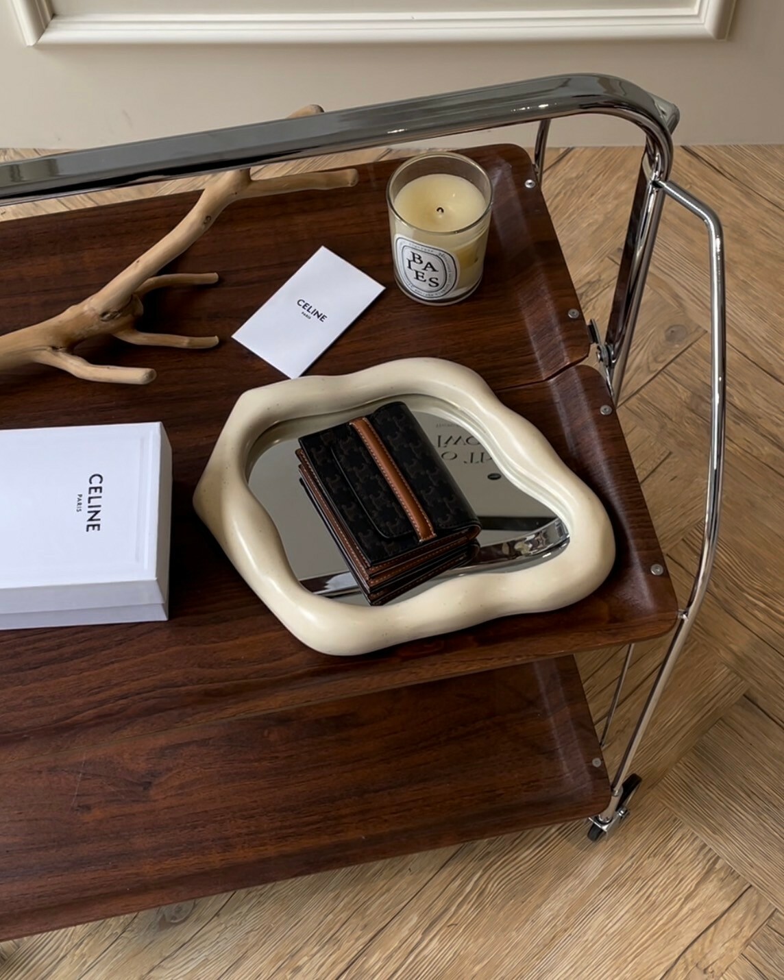 CELINE｜凱旋門卡包 深老花