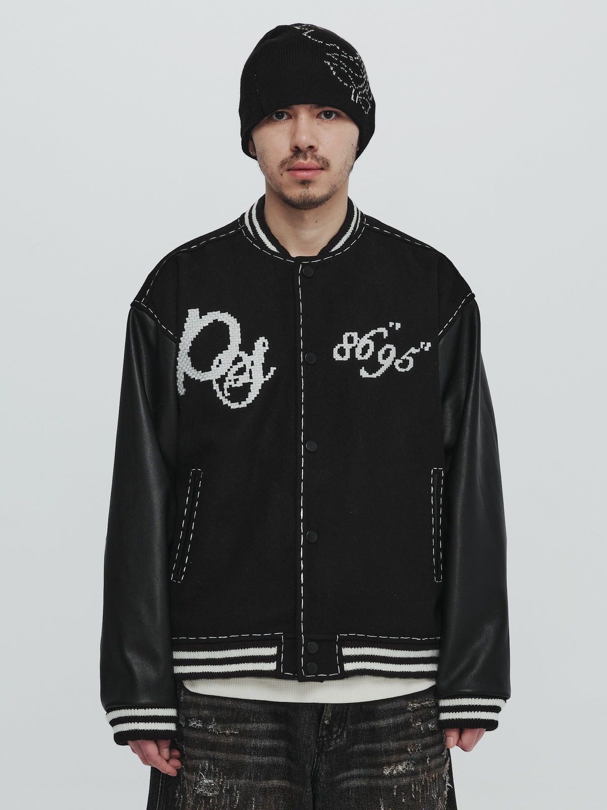 Plateau x SYU. Man varsity jacket