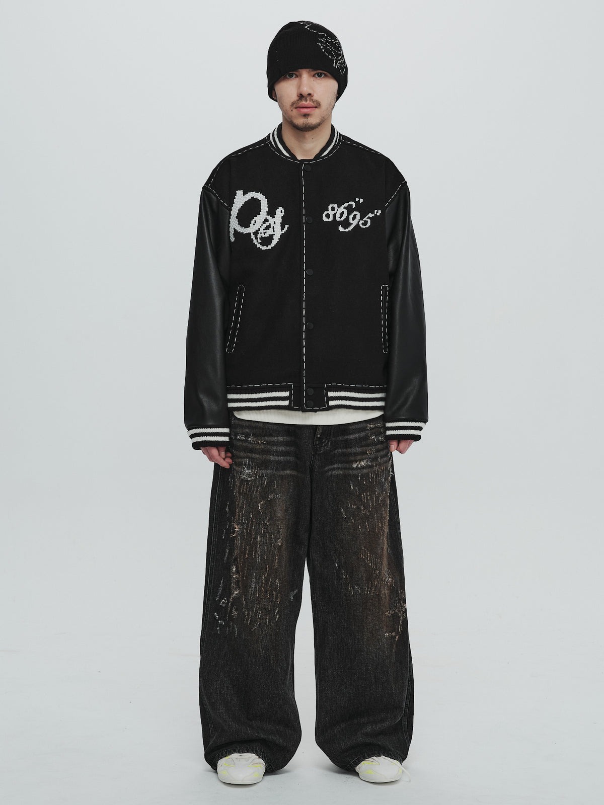 Plateau x SYU. Man varsity jacket