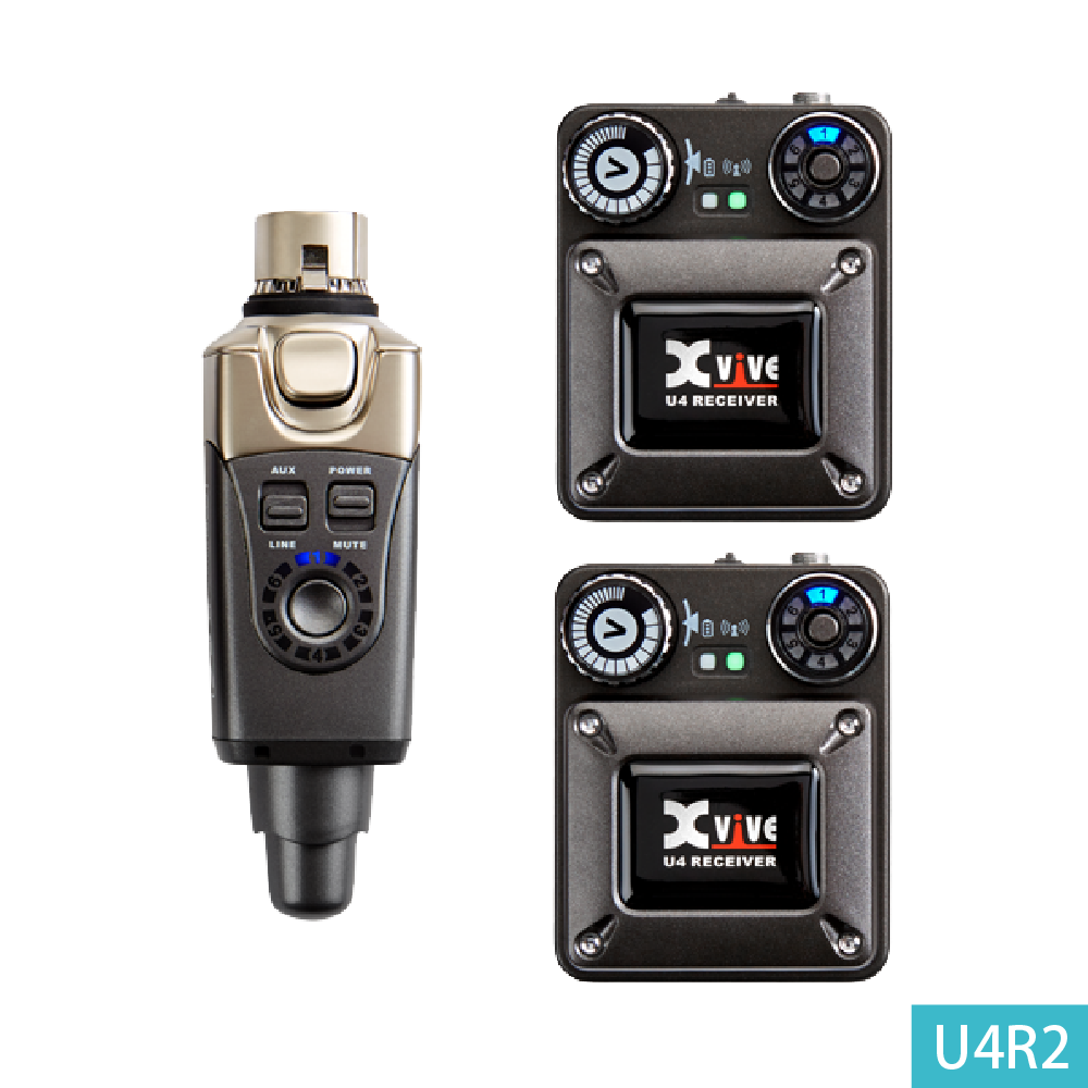 Xvive Xvive / U4 無線監聽傳輸系統 (mini TRS接頭)(U4/U4T/U4R2/U4R4) 第 3 張圖片｜三峽錄音 / 音響