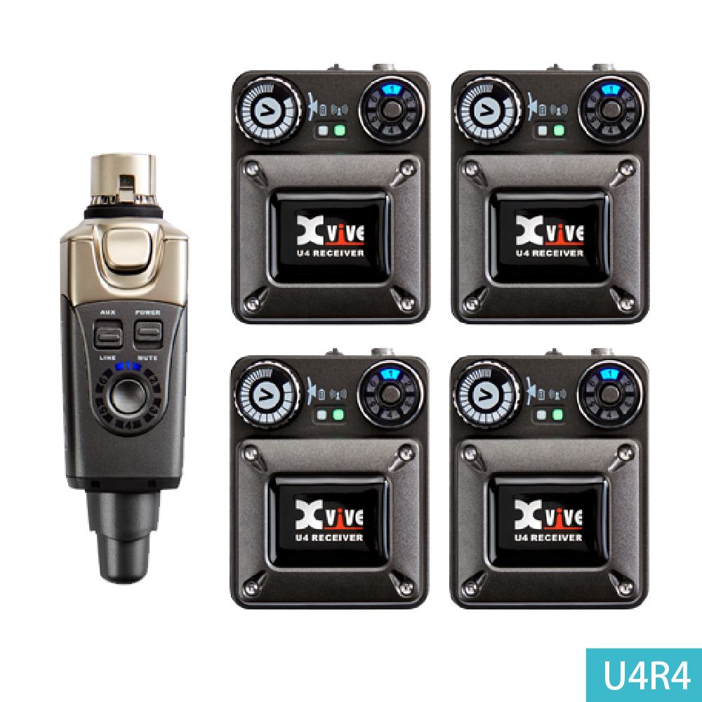 Xvive Xvive / U4 無線監聽傳輸系統 (mini TRS接頭)(U4/U4T/U4R2/U4R4) 第 4 張圖片｜三峽錄音 / 音響